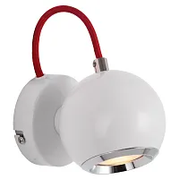 Спот с 1 лампой Dori LSP-9957 Lussole белый GU10 в стиле модерн 