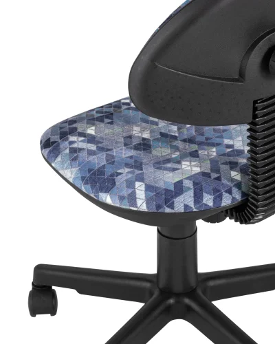 Кресло детское УМКА абстракция синяя Prisma 780 УТ000021837 Stool Group, синий/текстиль, ножки/полимер/чёрный, размеры - ****525*590 фото 3