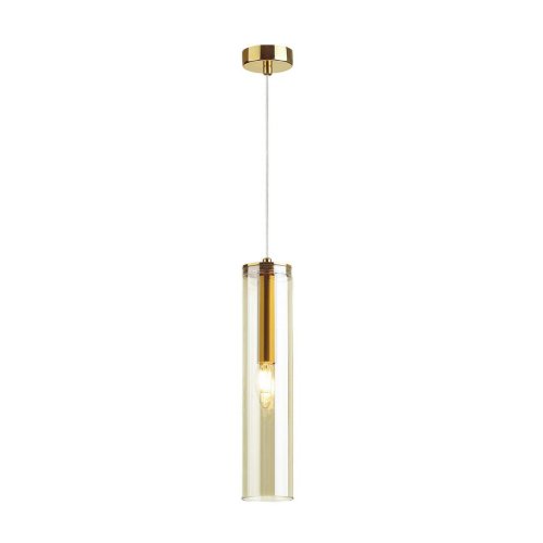 Светильник подвесной Klum 4693/1 Odeon Light янтарный 1 лампа, основание золотое в стиле хай-тек современный 