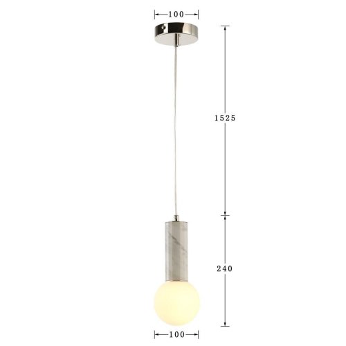 Светильник подвесной Fest 2751-1P Favourite белый 1 лампа, основание никель в стиле современный  фото 2