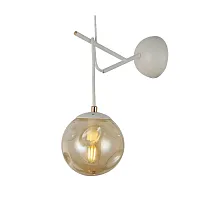 Бра Calletta SLE110201-01 Evoluce янтарный 1 лампа, основание белое в стиле современный 