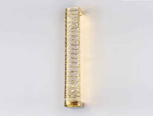 Бра LED 8241/A gold NEW Newport прозрачный на 1 лампа, основание золотое в стиле хай-тек американский современный 
