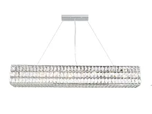 Люстра подвесная 10126+12/S Newport прозрачная на 18 ламп, основание хром в стиле американский современный классический 