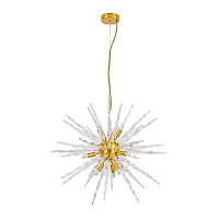 Люстра подвесная Bella A1066SP-12PB Arte Lamp прозрачная на 12 ламп, основание медь в стиле современный Люстра подвесная Bella A1066SP-12PB Arte Lamp прозрачная на 12 ламп, основание медь в стиле современный