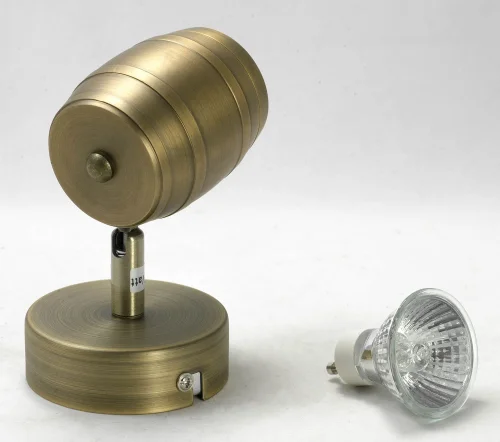 Спот с 1 лампой Tuscaloosa GRLSP-9566 Lussole бронзовый GU10 в стиле современный  фото 4