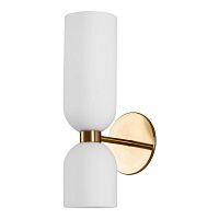 Бра Amusing 2876-1W Favourite белый 2 лампы, основание латунь в стиле современный 