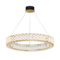 Люстра подвесная LED Castello MOD336PL-L170G3K Maytoni прозрачная на 1 лампу, основание золотое в стиле современный Люстра подвесная LED Castello MOD336PL-L170G3K Maytoni прозрачная на 1 лампу, основание золотое в стиле современный