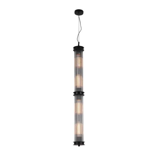 Светильник подвесной Trompa 4093-4P Favourite прозрачный 4 лампы, основание чёрное в стиле современный  фото 4