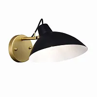 Бра Jarro SL1803.201.01 ST-Luce чёрный 1 лампа, основание золотое в стиле лофт 