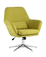 Кресло Рон регулируемое, травяной УТ000001761 Stool Group, зелёный/ткань, ножки/металл/серебристый, размеры - ****850*760мм