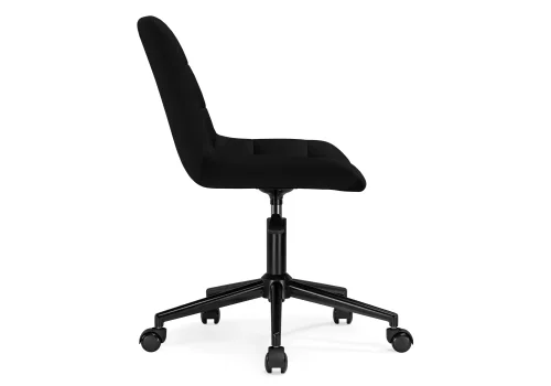 Компьютерное кресло Честер черное 572518 Woodville, чёрный/велюр, ножки/металл/чёрный, размеры - *920***490*600 фото 4