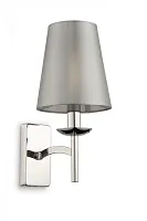 Бра Krona MOD076WL-01N Maytoni серый 1 лампа, основание никель в стиле современный 