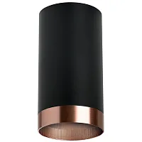 Светильник накладной Rullo R437430 Lightstar чёрный 1 лампа, основание чёрное в стиле современный круглый