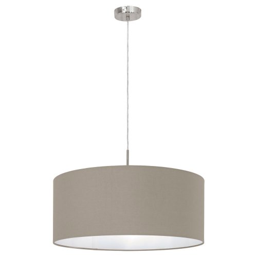 Светильник подвесной PASTERI 31576 Eglo серый 1 лампа, основание серое никель в стиле современный 