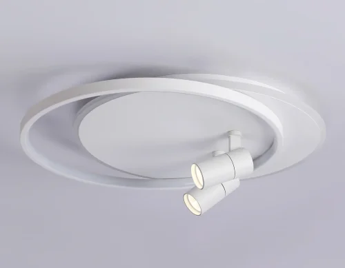 Светильник потолочный LED с пультом FL51391 Ambrella light белый 1 лампа, основание белое в стиле современный хай-тек с пультом фото 8