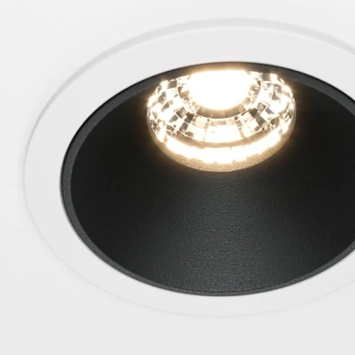 Светильник точечный Alfa LED DL043-01-10W3K-RD-WB Maytoni белый чёрный 1 лампа, основание чёрное белое в стиле современный  фото 4