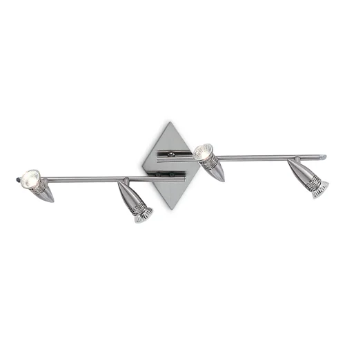 Спот с 4 лампами ALFA PL4 NICKEL Ideal Lux никель GU10 в стиле модерн 