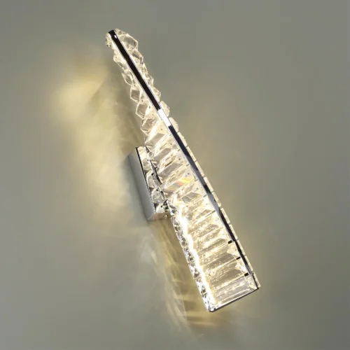 Бра LED Roselle 5675/10WL Lumion прозрачный на 1 лампа, основание хром в стиле классический  фото 3