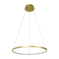 Светильник подвесной LED Giro 2937-6P Favourite золотой 1 лампа, основание золотое в стиле современный кольца