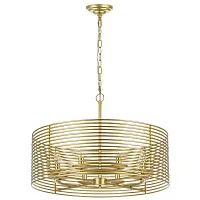 Люстра подвесная Zeta 728083 Lightstar золотая на 8 ламп, основание золотое в стиле современный арт-деко Люстра подвесная Zeta 728083 Lightstar золотая на 8 ламп, основание золотое в стиле современный арт-деко