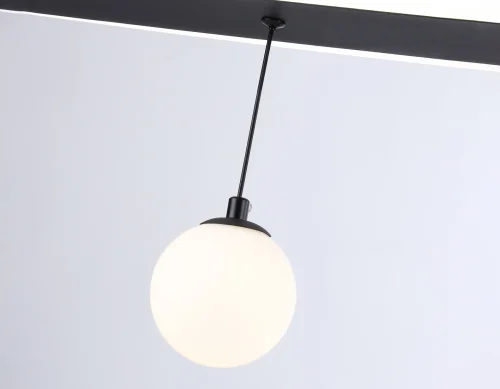 Светильник потолочный LED с пультом FL66202 Ambrella light чёрный 1 лампа, основание чёрное в стиле современный хай-тек с пультом фото 9