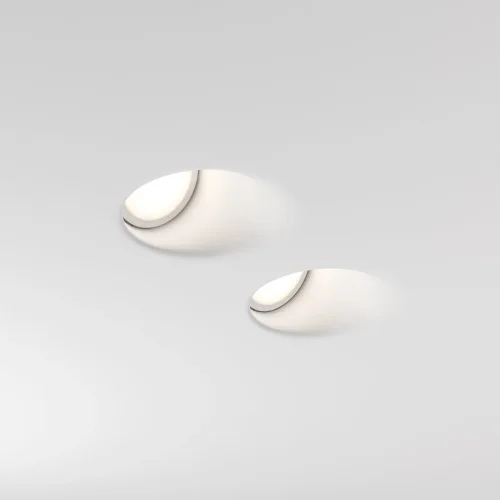 Светильник точечный Gyps DL002-1-02-W Maytoni белый 2 лампы, основание белое в стиле современный  фото 3