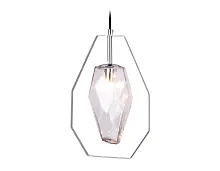 Светильник подвесной Traditional TR3626 Ambrella light прозрачный 1 лампа, основание хром в стиле современный выдувное