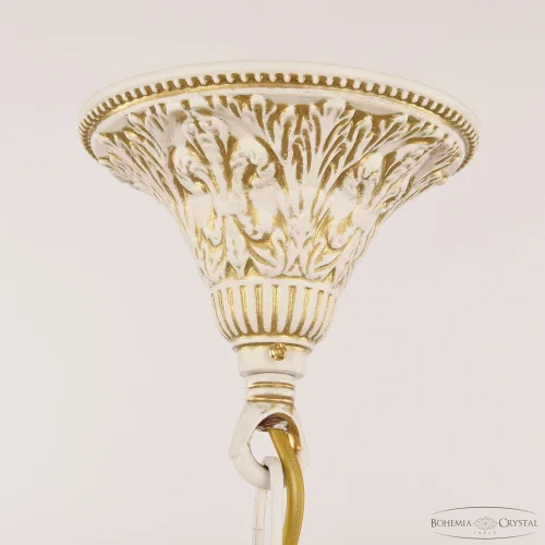 Светильник подвесной AL19201/20OL WMG Bohemia Ivele Crystal прозрачный 1 лампа, основание белое патина золотое в стиле классический sp фото 6