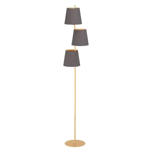 Торшер Almeida 2 99612 Eglo  коричневый 3 лампы, основание матовое латунь в стиле современный
 фото 2