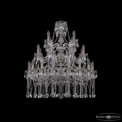 Люстра подвесная 1413/16+8+4/300/3d Pa Bohemia Ivele Crystal без плафона на 28 ламп, основание бронзовое в стиле классический sp