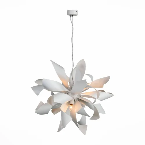 Люстра подвесная SPIRAGLIO SL453.503.06E St-Luce белая на 6 ламп, основание белое в стиле современный 