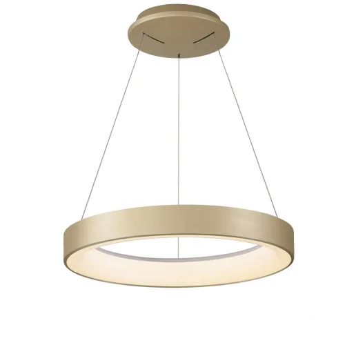 Люстра подвесная LED с пультом Niseko 8627 Mantra золотая на 1 лампа, основание золотое в стиле современный хай-тек кольца с пультом фото 2