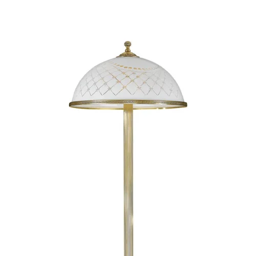 Торшер напольный  PN 7102/2 Reccagni Angelo  белый 2 лампы, основание золотое в стиле классический
 фото 4