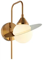 Бра Saturn 2125/03/01W Stilfort бежевый 1 лампа, основание золотое в стиле арт-деко 