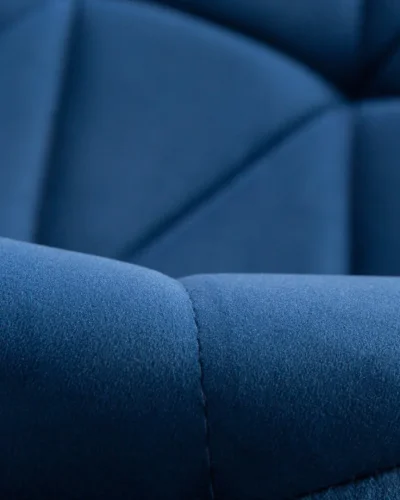Стул барный 5022-LM BARNY, цвет сиденья синий велюр (MJ9-117), цвет основания хромированная сталь Dobrin, синий/велюр, ножки/металл/хром, размеры - 890*1100***460*540 фото 10