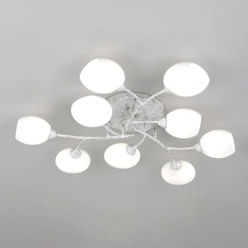 Люстра потолочная Флорида CL148190 Citilux белая на 9 ламп, основание белое в стиле современный  фото 4