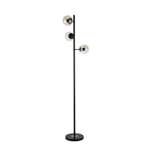 Торшер лофт Lacotta SLE154905-03 Evoluce  янтарный 3 лампы, основание чёрное в стиле лофт
 фото 2