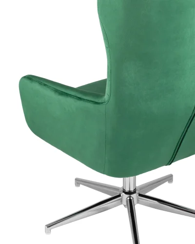 Кресло Артис регулируемое, зеленый УТ000004540 Stool Group, зелёный/велюр, ножки/металл/серебристый, размеры - ****655*680мм фото 6