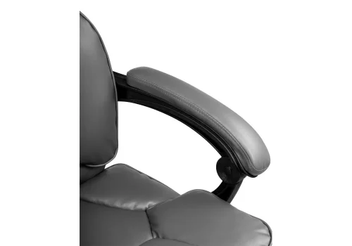 Компьютерное кресло Kolson gray 15343 Woodville, серый/экокожа, ножки/металл/хром, размеры - *1240***640*680 фото 8