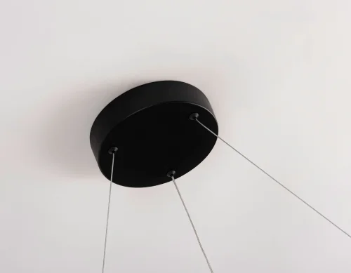 Светильник подвесной LED FL5852 Ambrella light чёрный 1 лампа, основание чёрное в стиле современный хай-тек кольца фото 8