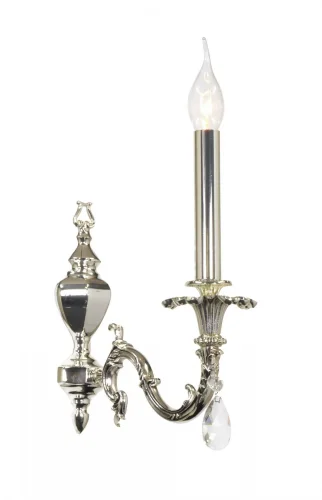 Бра Ancona E 2.1.1.600 SB Dio D'Arte без плафона на 1 лампа, основание серебряное серое в стиле классический 