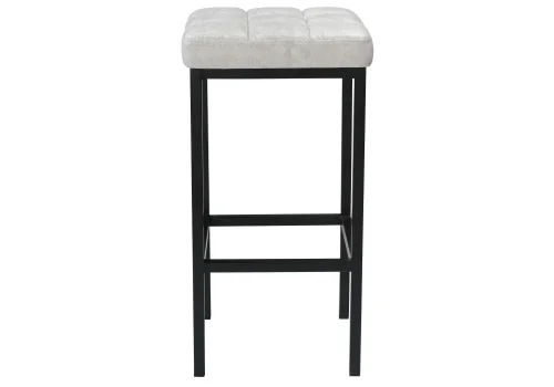 Барный стул Лофт кожзам серый мрамор / черный матовый 432932 Woodville, серый/искусственная кожа, ножки/металл/чёрный, размеры - ****340*340 фото 2