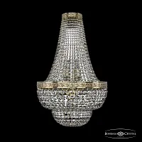 Бра 19101B/H2/35IV G Bohemia Ivele Crystal прозрачный 4 лампы, основание золотое в стиле классика sp