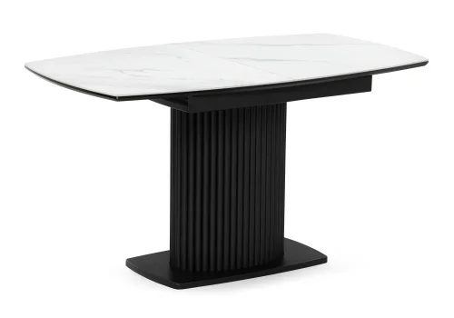 Керамический стол Фестер 160(205)х90х76 белый мрамор / черный 572421 Woodville столешница белая из керамика фото 9