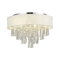 Светильник потолочный Miria SL1351.502.06 ST-Luce прозрачный белый 6 ламп, основание хром в стиле современный 