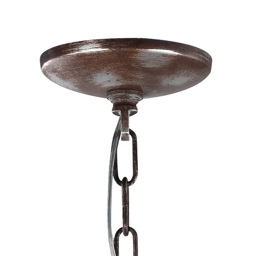Люстра подвесная лофт LSP-9378 Lussole без плафона на 8 ламп, основание коричневое серое в стиле лофт  фото 6
