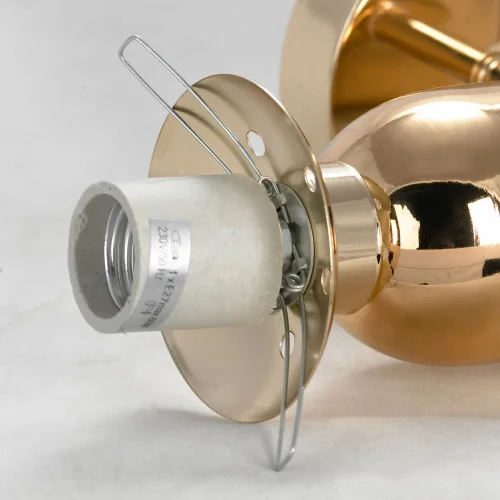 Бра LSP-8474 Lussole белый на 1 лампа, основание матовое золото в стиле современный  фото 3