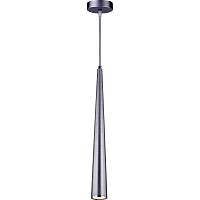 Светильник подвесной LED Cone 2070/04/01P Stilfort серебряный 1 лампа, основание серебряное в стиле современный трубочки