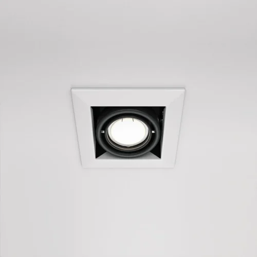 Светильник карданный Metal DL008-2-01-W Maytoni белый 1 лампа, основание белое в стиле современный  фото 4