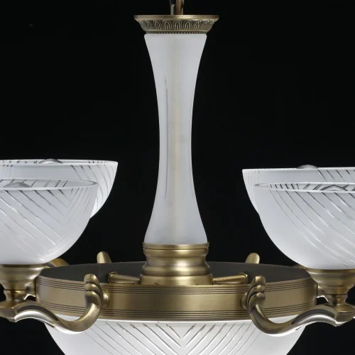 Люстра подвесная Афродита 317014909 MW-Light белая на 9 ламп, основание античное бронза в стиле классический  фото 9